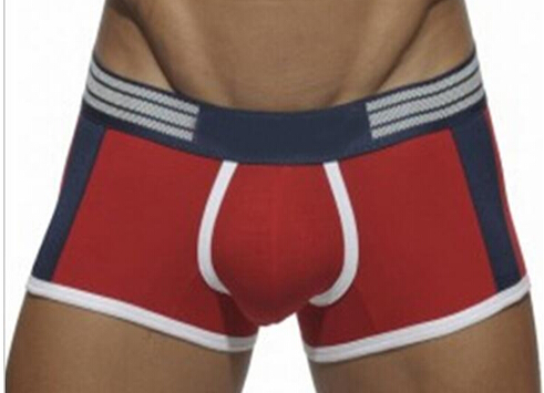 

Wholesale Underpants NEW sexy patchwork cotton boxers men boxer breathable men underwear 3piece/lot, Gray