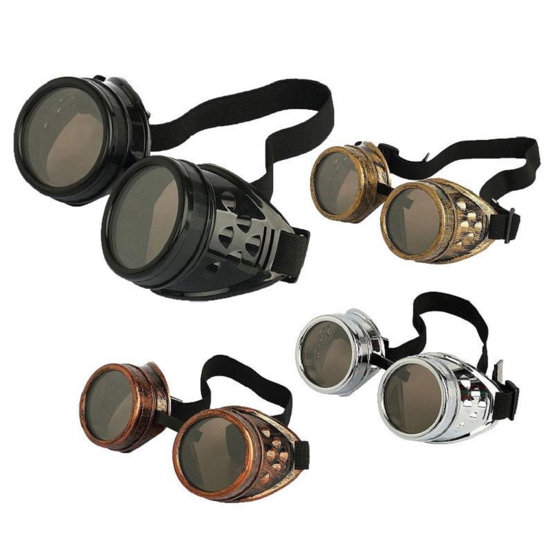 

Cyber Goggles Steampunk Sunglasses Welding Goth Cosplay Vintage Goggles Rustic