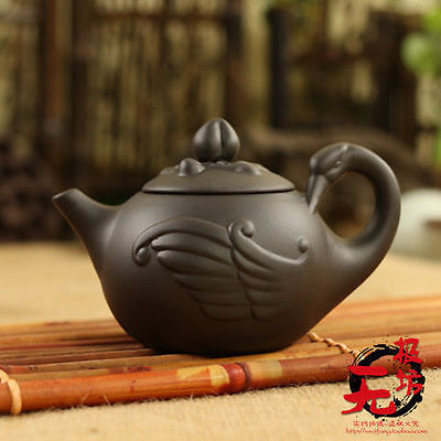 

2020 new hinese yixing zisha Handwork Purple Clay Swan Tea Pot 170CC