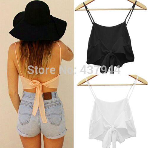 

Wholesale- Hot New Fashion Sexy Women Sleeveless Camisole Shirt Summer Casual Crop Tops, Pink