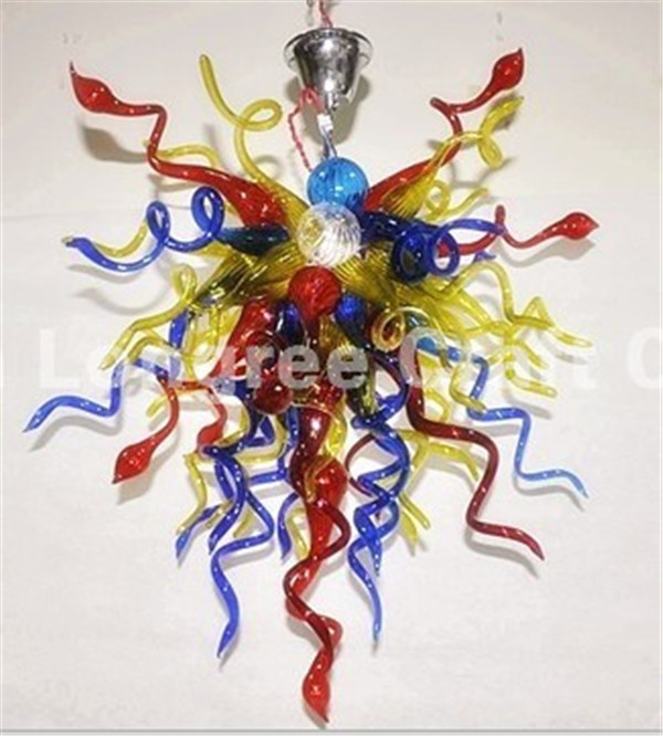 Free Shipping Multi Color Blown Glass Chandelier and Pendant Lamps Style Modern Crystal Chandelier Handicarft Lighting