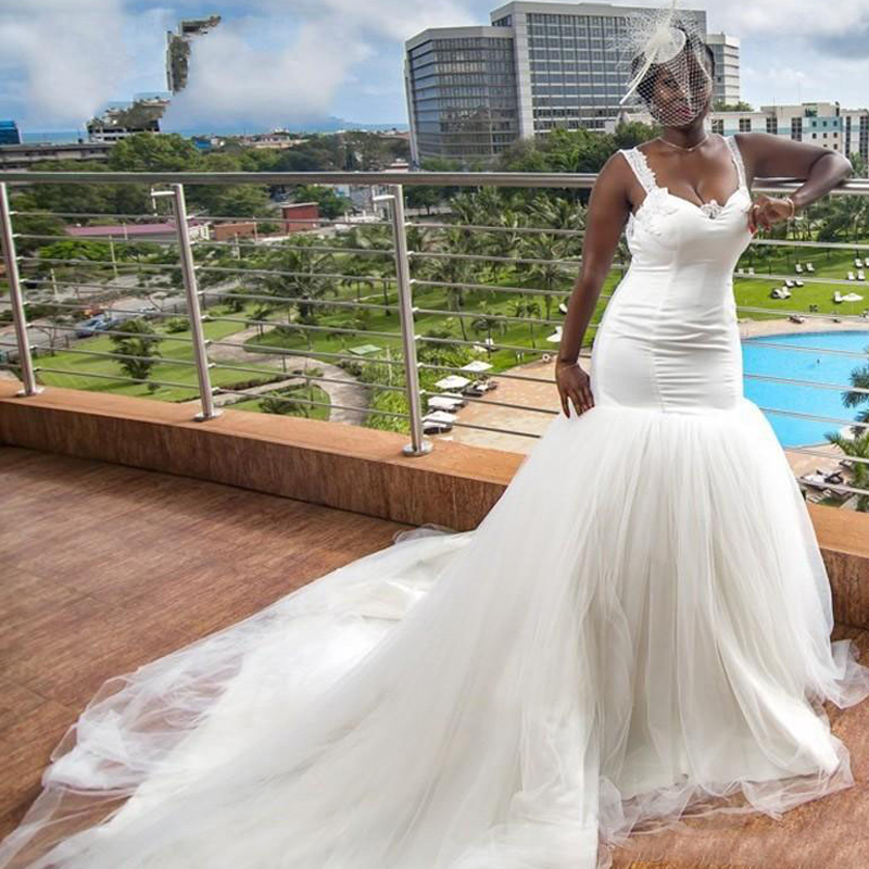 fitted open back wedding dress