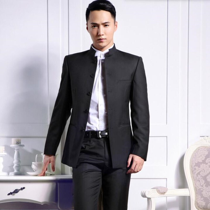 chinese collar suit for wedding