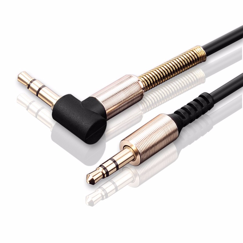 1m 3 3ft 3 5mm Jack Aux Cable 3 5mm To Male 90 Degrees Right