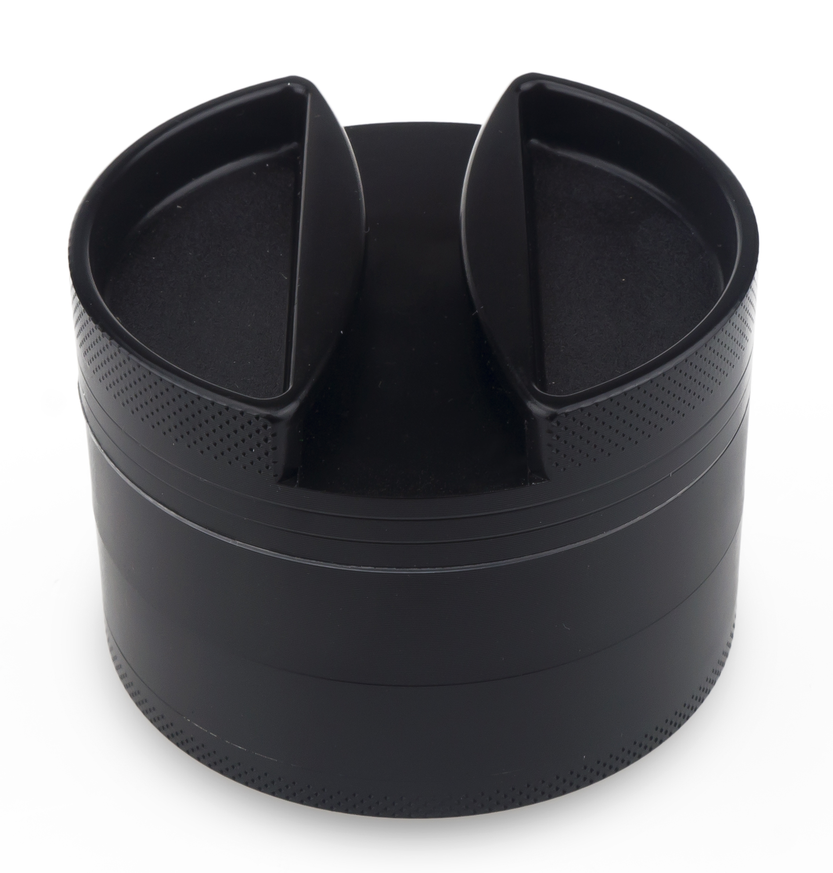 

Formax420 75mm 4 Layers Black Zinc Alloy Big Herb Grinder Spice Muller