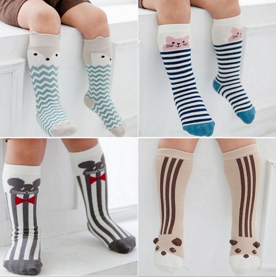 Stylish Girls Kids Knees High Length Socks with Organza Bow 1-8 years 4 Colours