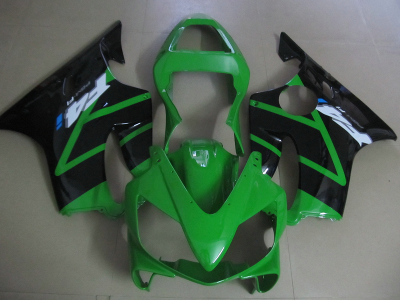 

Injection molded hot sale fairing kit for Honda CBR600 F4I 01 02 03 green black fairings set CBR600F4I 2001-2003 OT19, Same as picture