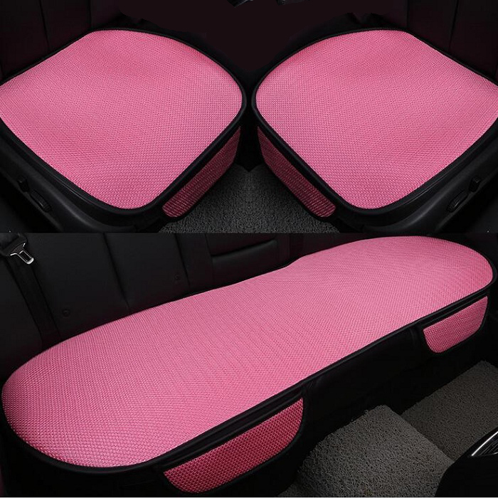 

NEW2 Car front/back Seat Covers breathable ice silk Universal Fit SUV sedans Chair Pad Cushion antiskid