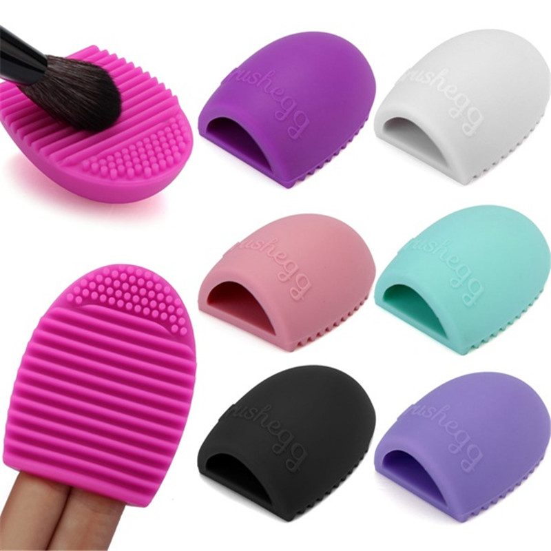 

HIGH QUALITY!New Egg Cleaning Glove MakeUp Washing Brush Scrubber Board Cosmetic Brushegg Cosmetic Brush Egg Brush Clean tool !FREE DHL