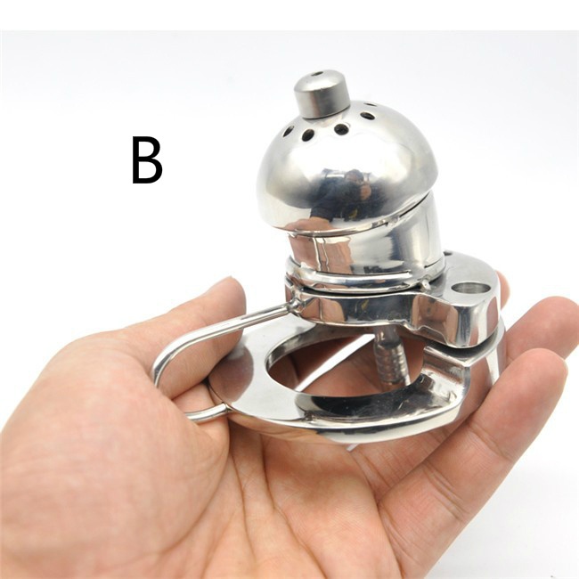 

Stainless Steel Male Chastity Device Cage with Stealth Lock Ring Toy
