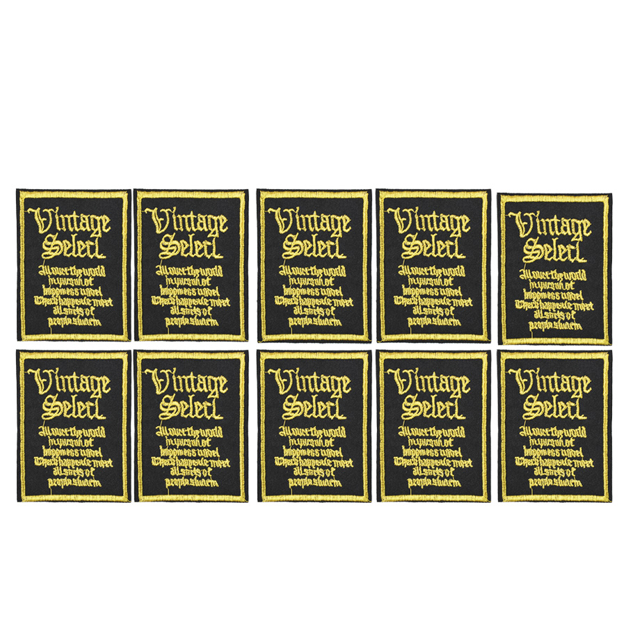 

10PCS golden letter badge embroidery patches for clothing iron patch for clothes applique sewing accessories on stickers cloth iron on patch, Black