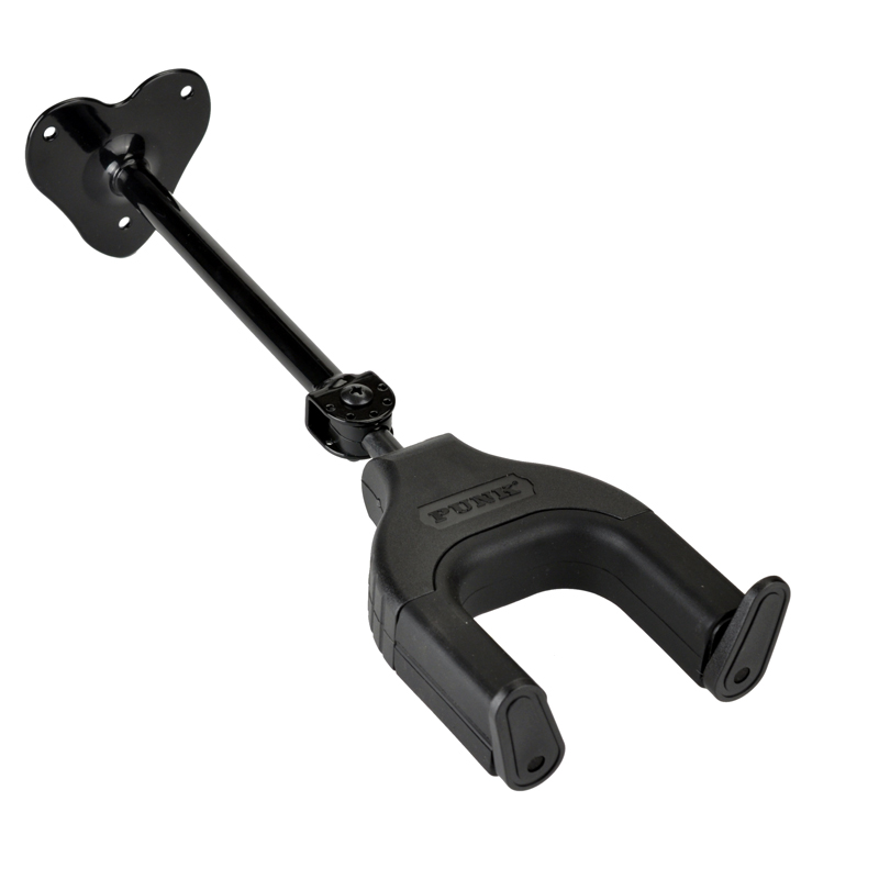 

Guitar Long Hanger Guitar Wall Hook With Auto Lock Can Shake Pole -Black