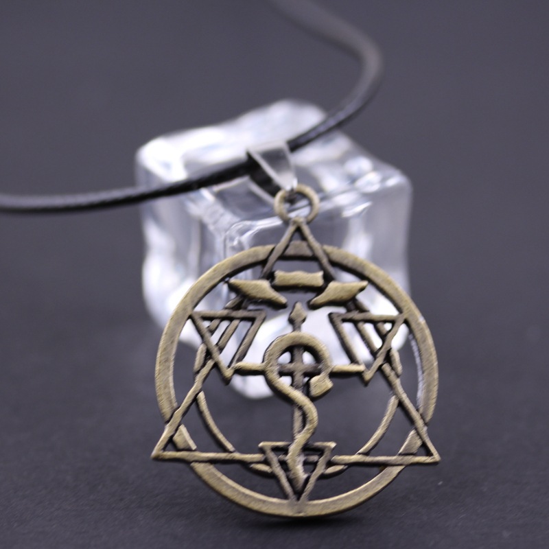 

Wholesale-2016 New Japan Anime Full Metal Alchemist Hagaren Cosplay Necklace Pendant Necklace Factory Direct