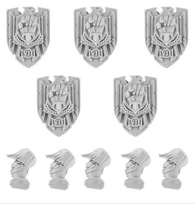 

Resin Model IMPERIAL FISTS LEGION CATAPHRACTII STORM SHIELDS