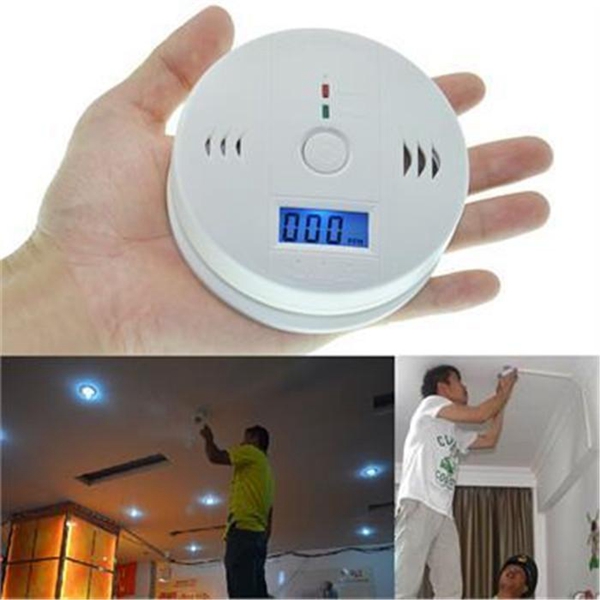

CO Carbon Monoxide Alarm Home Security LCD Display CO Detector Poisoning Sensor Monitor Gas Fire Warning Alarm Detector with retail box