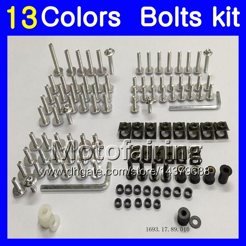 

Fairing bolts full screw kit For KAWASAKI NINJA 650R ER-6F 06 07 08 ER 6F 06-07 ER6F 2006 2007 2008 Body Nuts screws nut bolt kit 13Colors