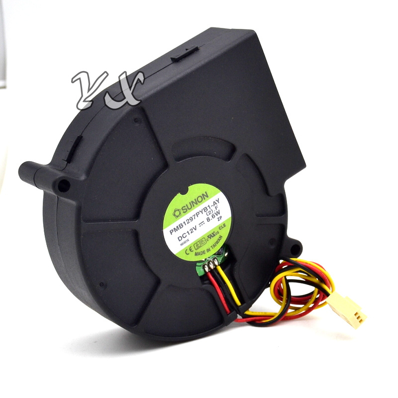 

free shipping Original high quality import 1 New PMB1297PYB1-AY 9733 Blower fan 12V 8.6W 97*94*33mm
