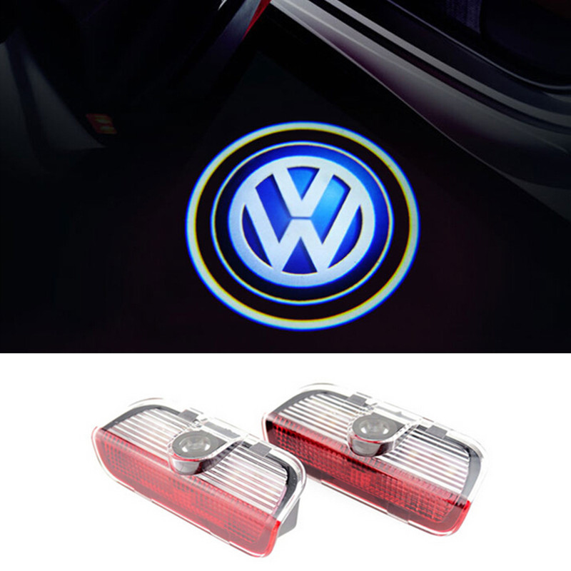 

For VW Golf 5 6 7 Tiguan Touareg Jetta MK5 MK6 CC Passat B6 B7 Sharan Scirocco EOS Car LED Door Warning Light Logo Projector