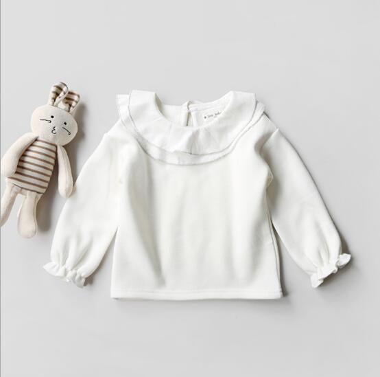 camiseta niña blanca manga larga