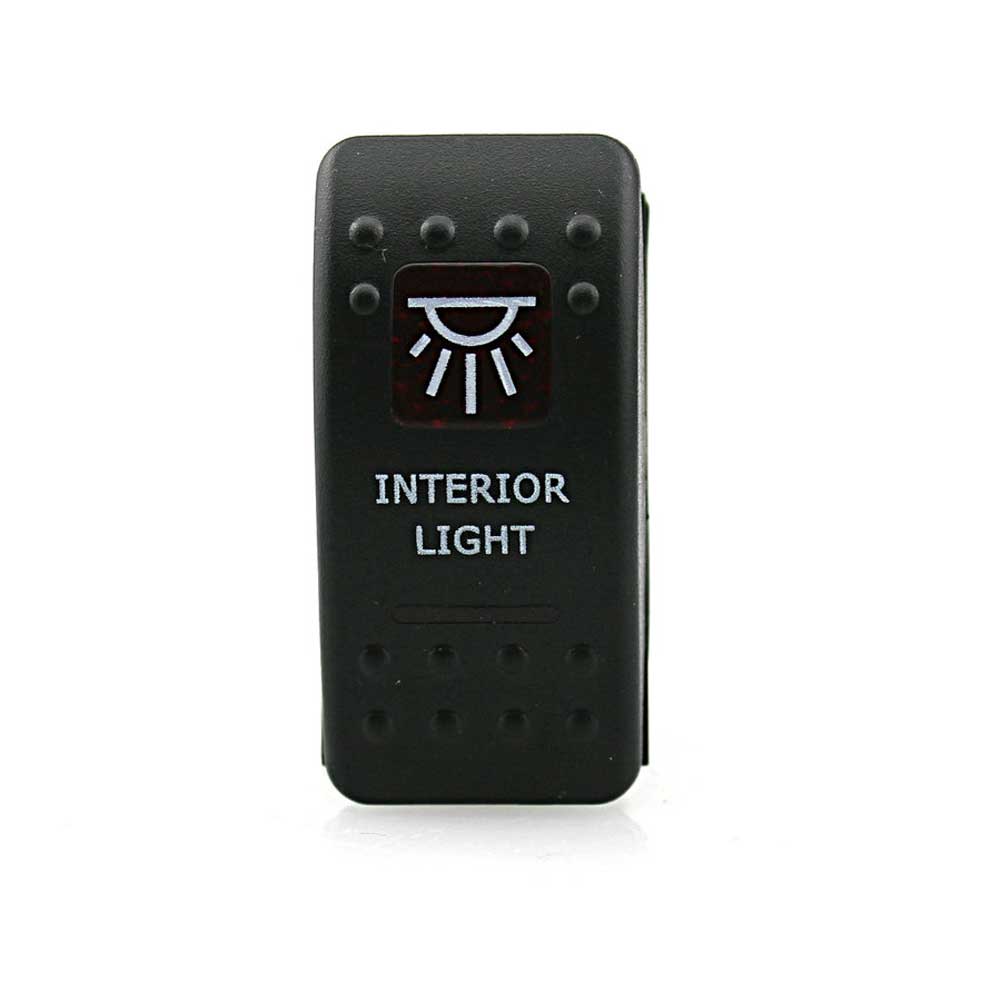 CAR Guaranteed 100% IZTOSS Interior Light 12V SPST Rocker Switch Car Van Dash Boat Marine LED ON-OFF illuminated Free Shipping-image-467282312