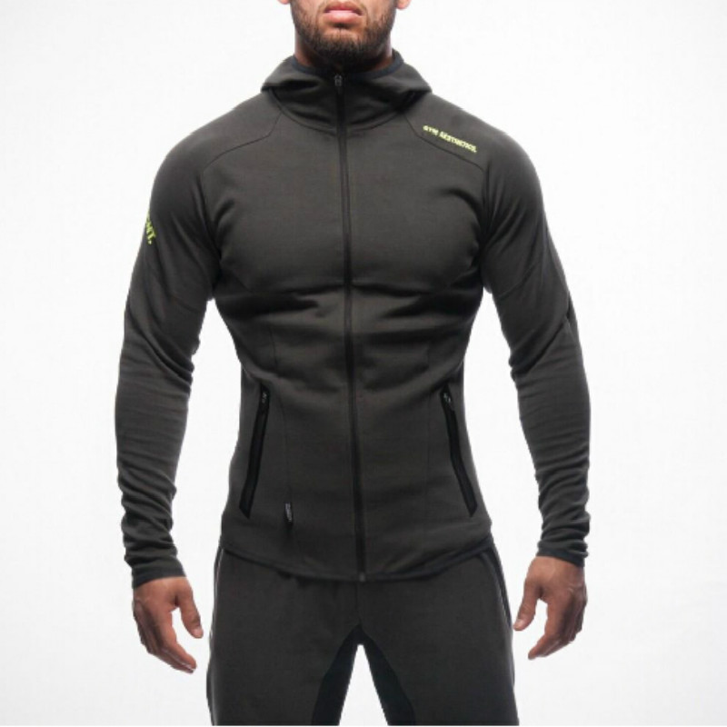 

Mens Bodybuilding Hoodies Gym Workout Shirts Hooded Sport Suits Tracksuit Men Chandal Hombre Gorilla wear Animal