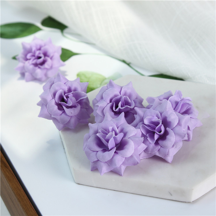 

50pcs Silk Rose Flower Heads Artificial Flowers Wedding Decoration Home Simulation Flower Home Decor Party Home Decorative Flowewrs