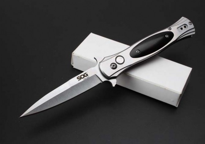 

Free shipping high quality automatic blade: 8 cr14mov (stone wash blade) processing: steel + ebony, outdoor survival tool, wholesale, retail