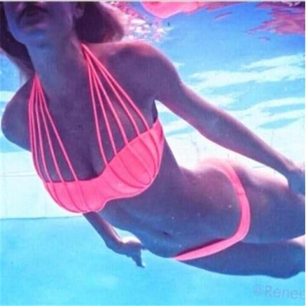 

Women' Bandage Sexy Bikini Set Two-Piece Triangle Swimsuit Hollow Out Sexy Bikini for Ladies Hot Sell Swimwear DHL Free Shipping ouc41, Red