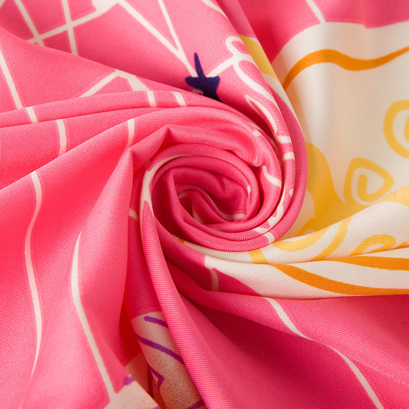

Silk Square Big Scarf Women's Scarves Music Notes Print Big Square Scarf Wrap Shawls Ring
