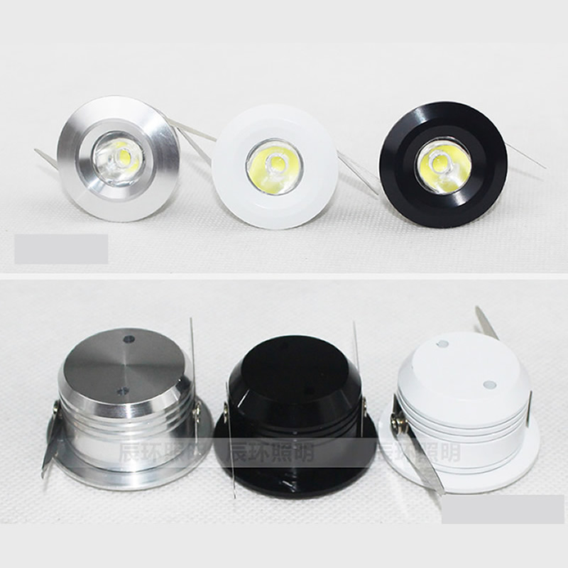 

3W Mini LED downlight dimmable white round ceiling spot lights 110V 220V Recessed Aluminum lamp Warm White 3000k CRI 85 CE UL