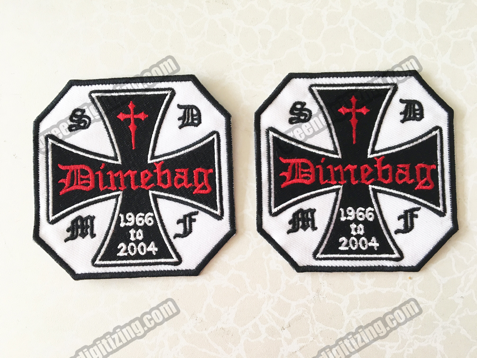 

Cool SOCIETY DIMEBAG MEMBER FAN TRIBUTE Christian Embroidered Patch Motorcycle Biker Gothic Punk Patch Iron On 3.5 Free Shipping