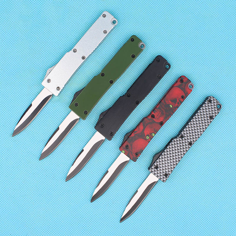 

Mini AUTO tactical knife 440C Steel Blade Small EDC keychain Pocket knives Camping Hiking Survival Gear