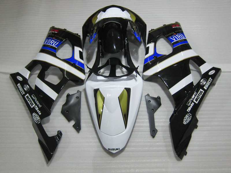 

Injection mold fairing kit for Suzuki GSXR1000 03 04 white blue black fairings set GSXR1000 2003 2004 OT14, Same as picture