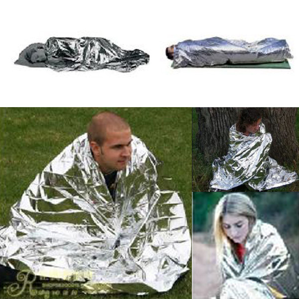 

2020 cheap Wholesale-Emergency Survival Gear Rescue Space Silver Mylar Thermal Blankets Warm Wrap for sale