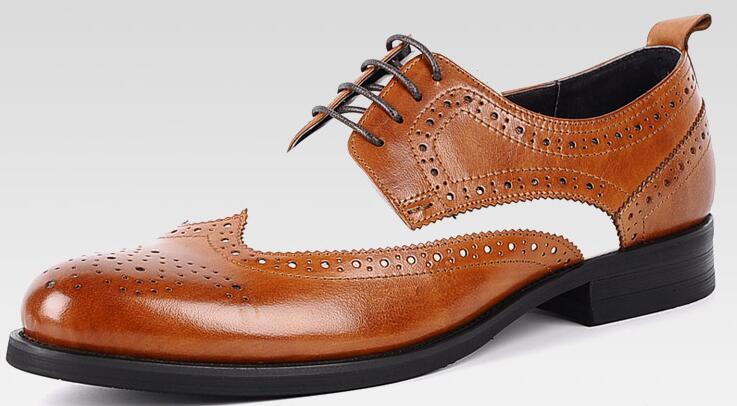 

Luxury Black White Mens Dress Shoes Vintage Mens Spectator Shoes Oxford Black White European Suits Men Shoes, Brown