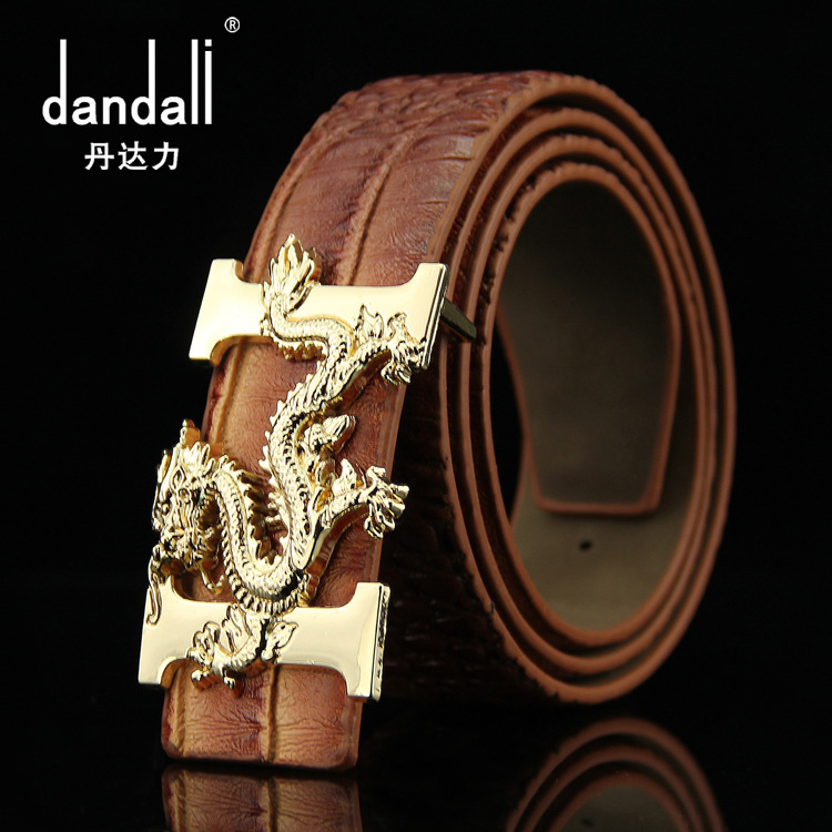 

2017 Belt Men PU Leather Strap Male Belts For Men High Quality Leisure Smooth Buckle Crocodile Pattern Golden Buckle, Fashion