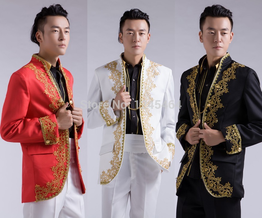 Grooms Red White Gold Tuxedo Online Shopping Grooms Red White