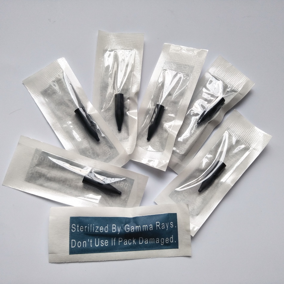 

50pcs/lot Black 3R Tips 3R Needle Caps For Permanent Makeup Dragon/Mosaic/Merlin Machine