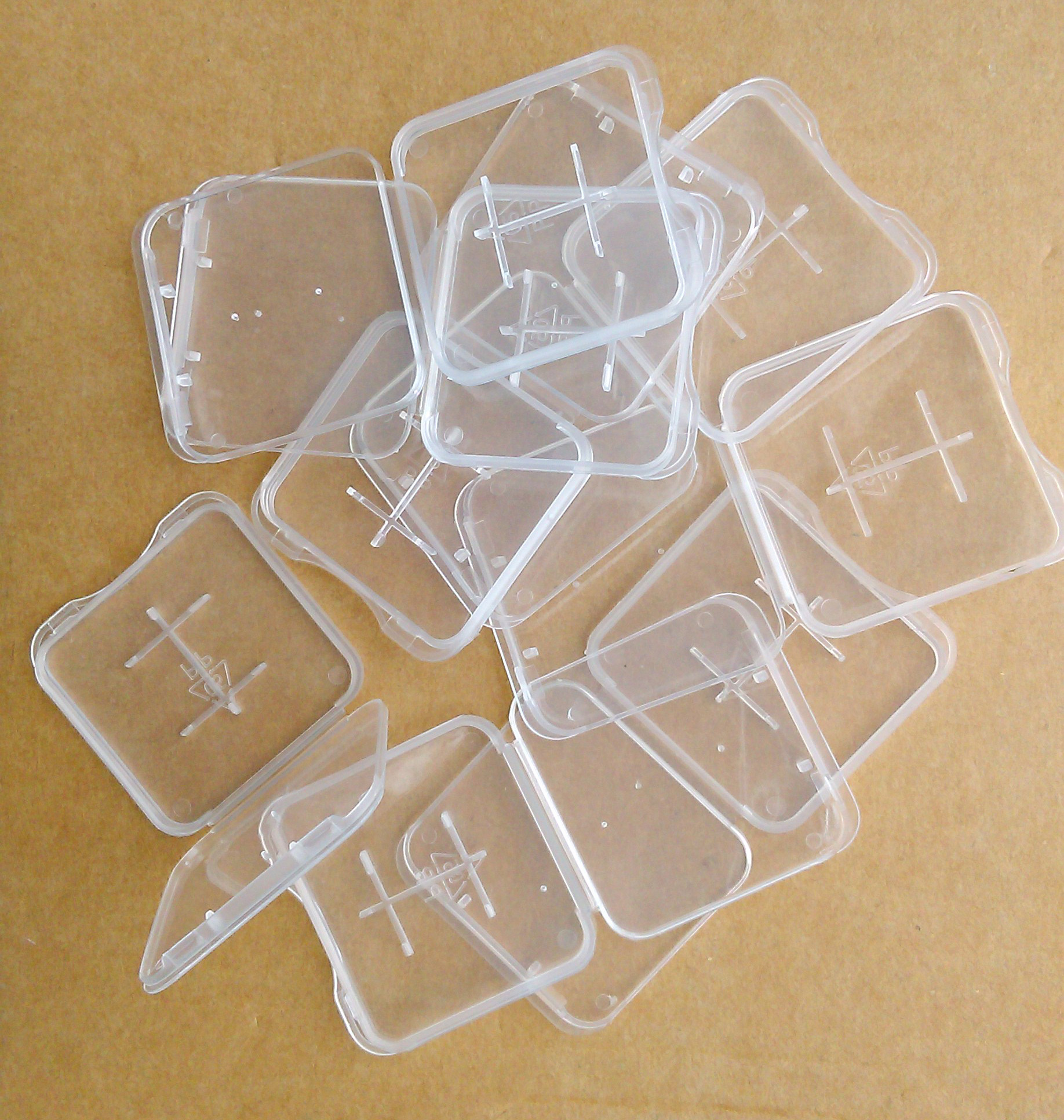 

100 Pcs PP Plastic TF 1GB 2GB 4GB 8GB Micro SD Memory Card Cases Box
