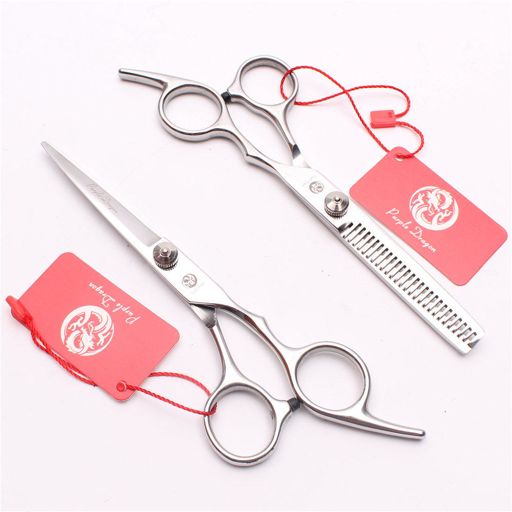 

6 inch 17.5cm Japan 440C Silver Screw Professional Human Hair Scissors Hairdressing Shears Styling Tools Z1001