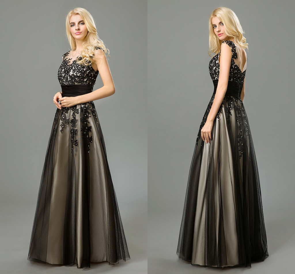 2021 Real Vintage Prom Dresses Boat Neck A Line Sleeveless Appliques Lace Beaded Formal Dresses Evening Wear-image-396228373
