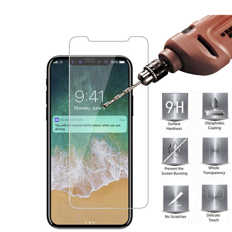 

For Premium Glass Transparent X Explosion Screen Protector 5 Guard Plus IPhone 12 Pro 5S SE Film XR Tempered 8 7 6 6S 9H XS Max 11 2021 Fglr