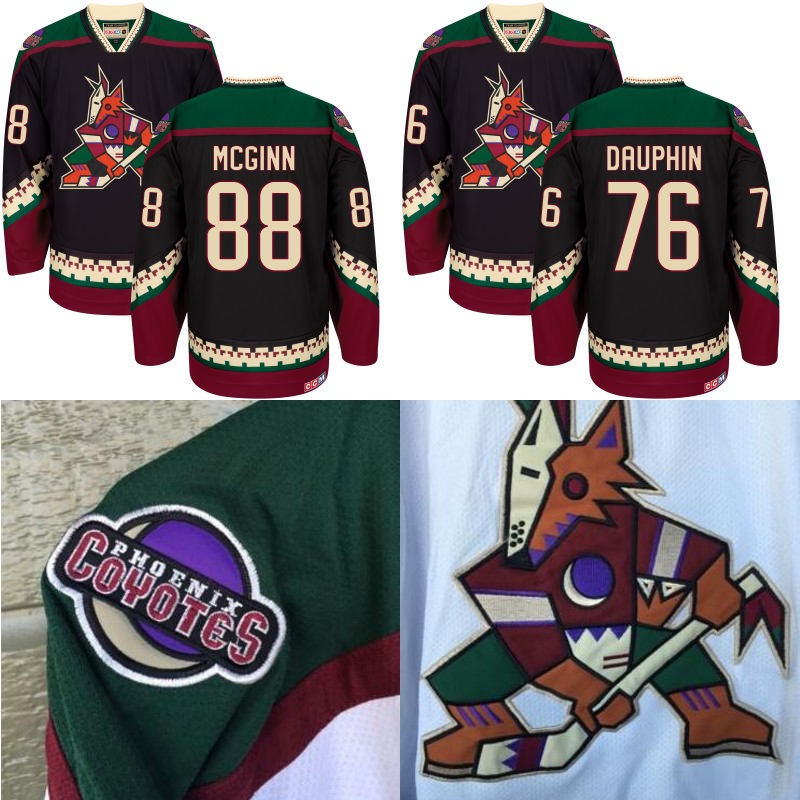 Arizona Coyotes Jersey Christian Dvorak Hommes 48 Martinook 67 Lawson Crouse 76 Laurent Dauphin 88 Jamie McGinn Chandails de hockey