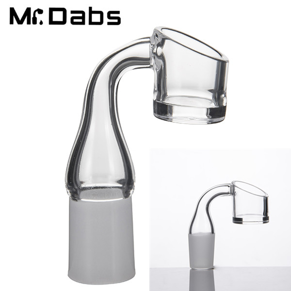 

Good Quality Domeless Quartz Banger Nail Smoking Accessories 19mm Dia 5mm Thick Bottom With 10mm 14mm 19mm male or Female 90 Degree Frosted Joint