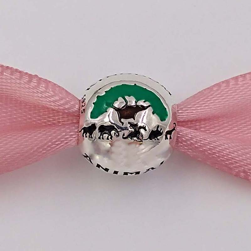 

Authentic 925 Sterling Silver Beads DSN Animal Kingdom Theme Park Charm Fits European Pandora Style Jewelry Bracelets & Necklace 750105588