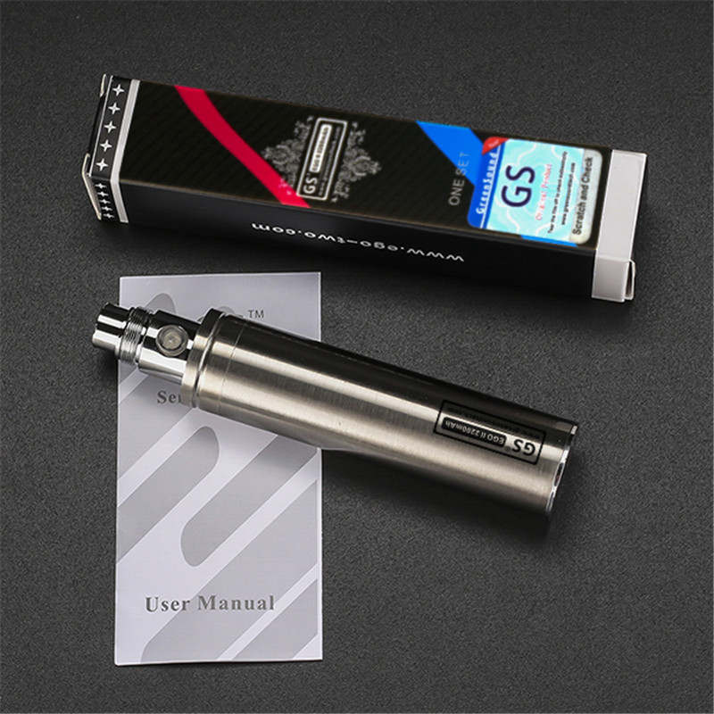 

HottesEgo 2200mah Battery E Cigarette GS Ego II 2200 mah Huge Capacity Batteries Vaporizer Pen Fit 510 Thread Atomizers KGO ONE WEEK Battery