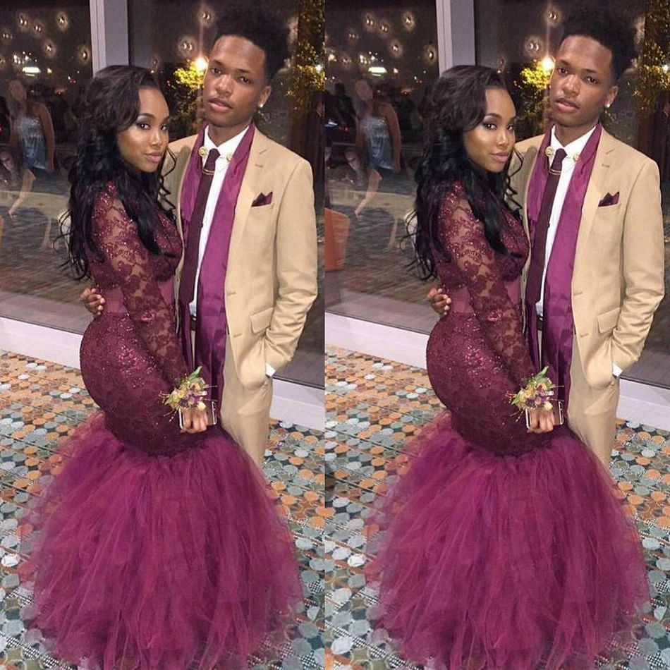 wine colored evening dresses