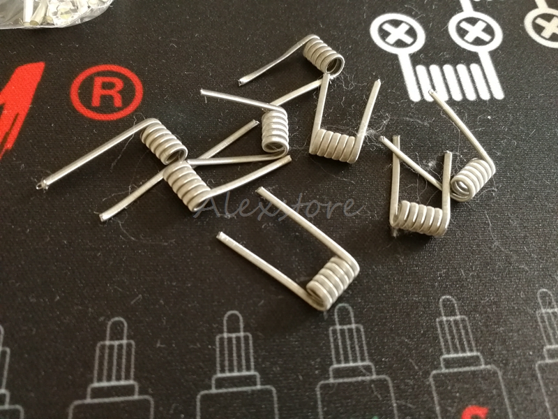 

Alien clapton pre-built coil 0.3*1.5 FLAT+32GA 0.2ohm premade coils wrap prebuilt heating wires for vape rda rba