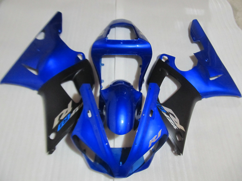 

ABS plastic Fairing kit for Yamaha YZF R1 2000 2001 blue black fairings set YZFR1 00 01 OT18, Same as picture