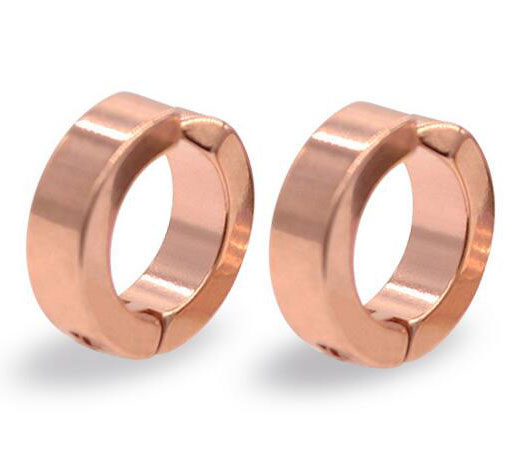 Boucles d'oreilles créoles en acier au titane 316L pour hommes femmes oreille goujon bijoux de corps noir argent or bleu boucle d'oreille en acie